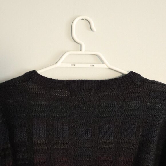 Vntg Arnold Palmer Men's Sz M Multi-Colored Long Sleeve Pullover Crew Sweater - Picture 6 of 10